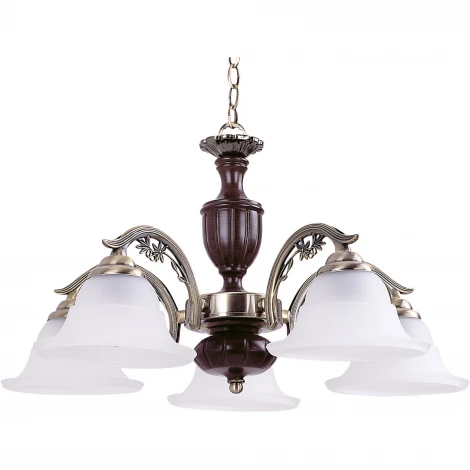 Подвесная люстра N-Light 837 837-05-03 красное дерево+бронза