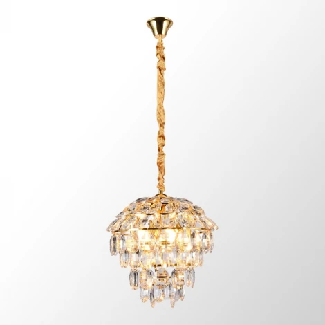 Подвесной светильник Lussole Presidio LSP-6013 (220V, хрусталь, на цепи)