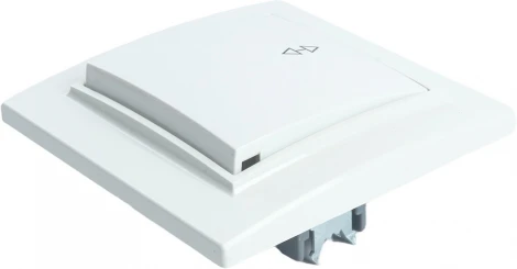 Переключатель одноклавишный (белый) Stekker Эрна 39617