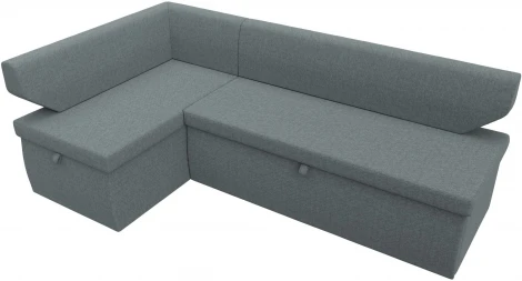 Диван кухонный угловой Омура левый угол (Серый/Рогожка) Лига Диванов арт.125898L