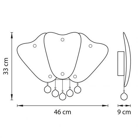 Настенный светильник Lightstar Lobo 804640 (220V, лепестки)