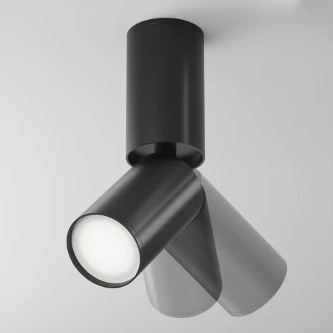 Накладной потолочный светильник FOCUS S GU10 1x10Вт Maytoni Technical C051CL-01B (220V, круглые)