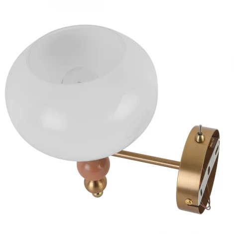 Бра Lumion Piccolo 8425/1W бронза/белый/бежевый/коричневый, металл/керамика/стекло E27 60W 220V