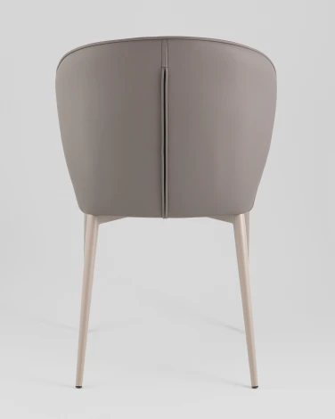 Стул обеденный Stool Group Itan NC коричневый с коричневой экокожей арт.УТ000040693