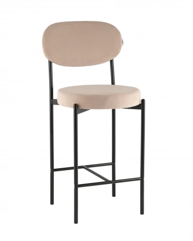 Стул Бриф Original N полубарный велюр бежевый Stool Group УТ000042858