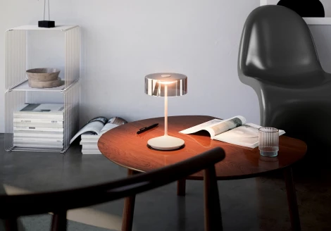 Интерьерная настольная лампа светодиодная с аккумулятором Ubiqua Crystal 332101 (регулировка яркости, сенсорный выключатель, IP54)