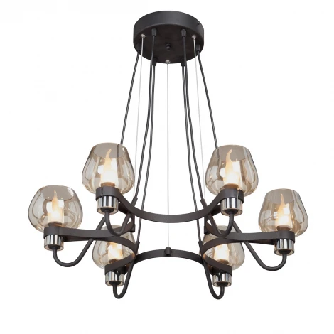 Подвесная люстра Vitaluce V4824-1/6S (220V, на тросе, шарики)