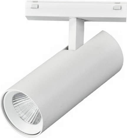 Трековый светильник магнитный 48V iLedex Vision48/25 4825-042-D55-18W-38DG-3000K-WH (круглые)