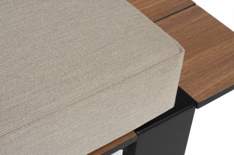 "Тулон" угловой модульный диван, каркас из алюминия 4SIS TUL-MLS3-001(HPL OAK) B Mua (beige15052)