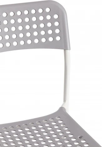 Стул ADDE (mod. C-049) / 1 шт. в упаковке (Металл,Пластик /Серый,Белый)