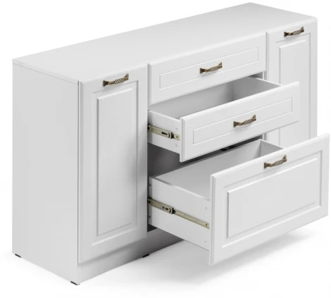 Комод Mobi Ливерпуль белый / ясень ваниль 357754