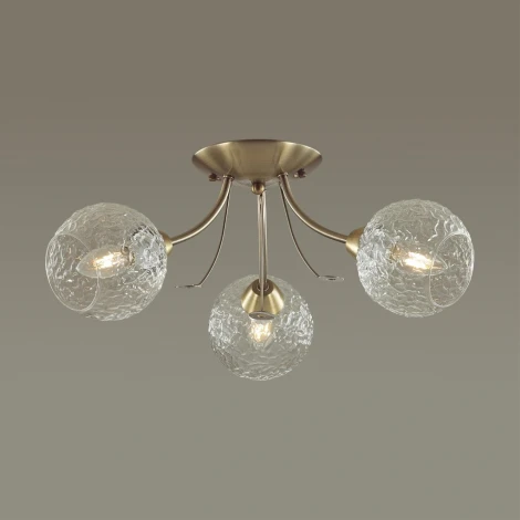 Люстра потолочная Tula 5266/3C античная латунь E14 3*40W
