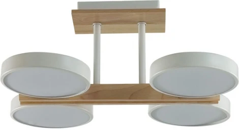 Потолочная люстра на штанге Lumion Plato 8030/72CL белый, дерево/металл, акрил LED 72W 3000-6000К 220V