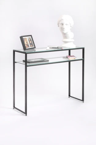 Консольный стол AllConsoles 1041-CB clear черный муар