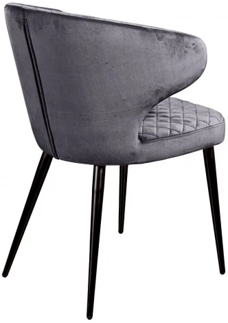 Стул Top Concept Richard ромб, бархат серый 27
