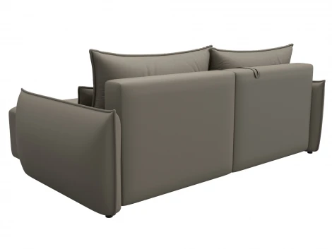 Диван угловой Лига-051 НПБ угол универсальный (ЛДСП,Брус,Фанера/Пластик/Экокожа/Бежевый) Лига Диванов 129886