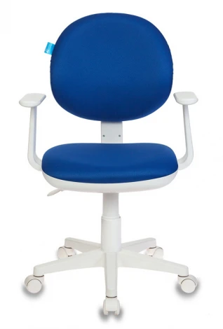 Кресло детское Бюрократ CH-W356AXSN темно-синий 15-10 крестовина пластик пластик белый