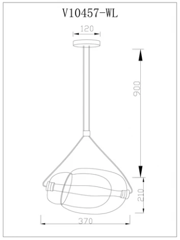 Подвесной светильник светодиодный Moderli Ancona V10457-1PL