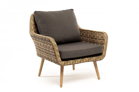 "Прованс" кресло из искусственного ротанга, цвет соломенный 4SIS арт.УТ-00006584