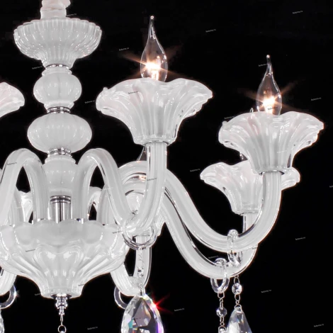 Подвесная люстра Citilux Ирида CL351180 (220V, хрусталь, на цепи, подсвечник, свеча)