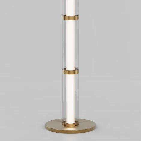 Торшер колонна Eurosvet Stark 80537/1 латунь (LED, 220V, выключатель)