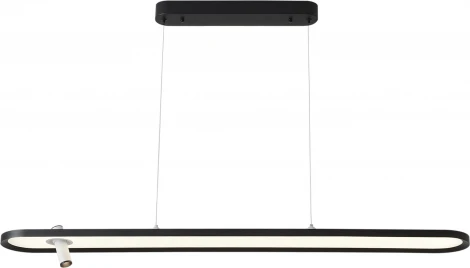 Подвесной светильник светодиодный со спотом Crystal Lux CONTOUR SP45W LED BLACK (220V, на тросе)