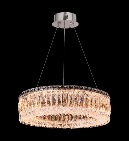 Подвесная люстра Fluorite Vetto FL1054-5P (LED, 220V, хрусталь, на тросе, круглые)