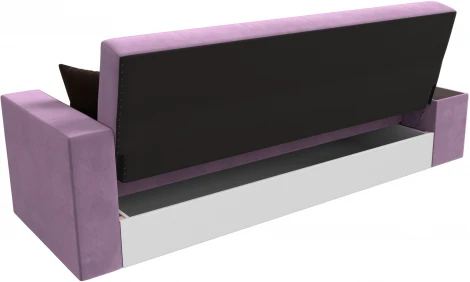 Диван-книжка Лига-020 стол слева (Сиреневый,Коричневый/Микровельвет) Лига Диванов арт.118510L