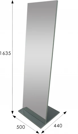 Зеркало напольное Стелла 2 графит темный 163,5 см x 50 см от фабрики Mebelik