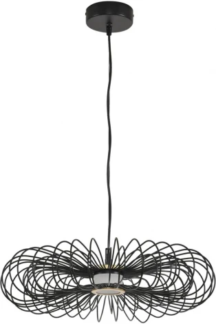 Подвесной светильник светодиодный Lumion Camomile 8301/9L LEDIO черный, металл/акрил LED 9W 3000K 220V (на проводе)