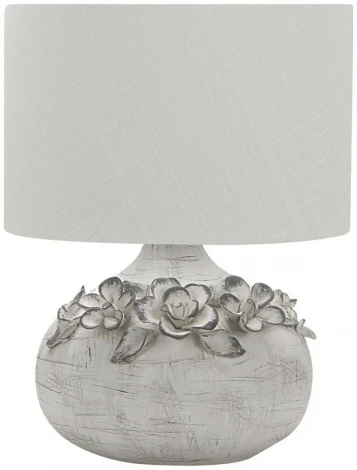 Интерьерная настольная лампа Omnilux Valdieri OML-16504-01 (220V, выключатель, цветы)