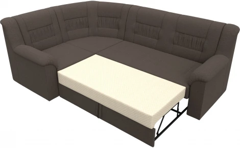 Диван угловой Карелия левый угол (Коричневый/Рогожка) Лига Диванов арт.122830L