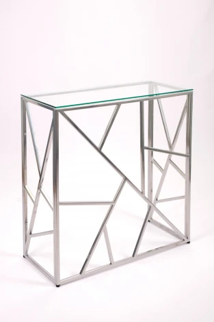 Консольный стол AllConsoles 1053-CS clear серебряный