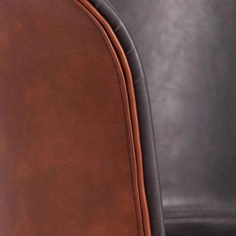 Стул KRANZ (mod. 9322М) экокожа / пластик , 53 х 55 45 76,5, Grey (Cерый) 7 Brown (Коричневый) 9 черный Tetchair 15513