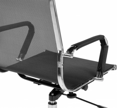 Компьютерное кресло для оператора Reus Woodville (Металл,Сетка,Нейлон/Черный,Хром) арт.15900