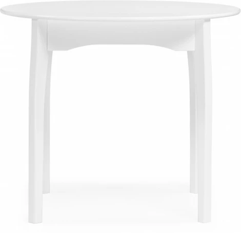 Стол деревянный Woodville Распи круглый 90(120)х90х76 белый арт.615269
