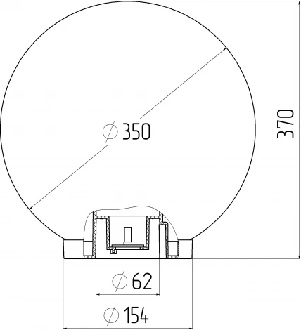 Уличный консольный светильник ЭРА НТУ 01-100-351