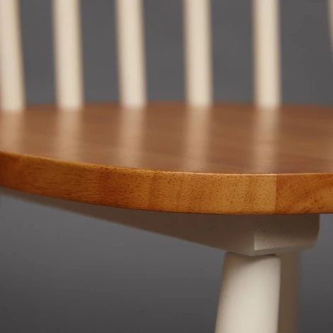 Стул AVERY (mod. 1101) oak/ivory white ( дуб/слоновая кость) (дерево гевея)