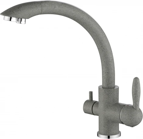 Смеситель Paulmark Essen Es213001-310 для кухонной мойки, серый