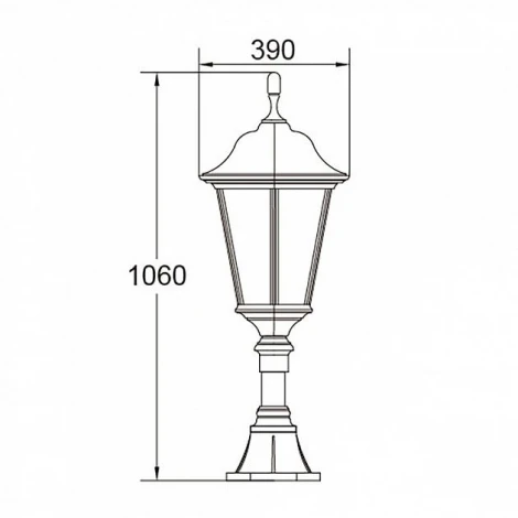 Наземный фонарь Oasis Light 79824 Bl (220V, IP65)
