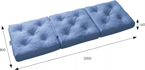 Футон C, ткань blue Mebelik арт.008752