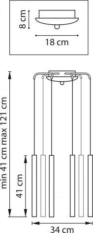 Подвесной светильник Lightstar Tubo L8T747233 (LED, 220V, на проводе, круглые)