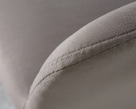 Стул обеденный ROBERT (черные матовые ножки, велюр V108-81 Серый)