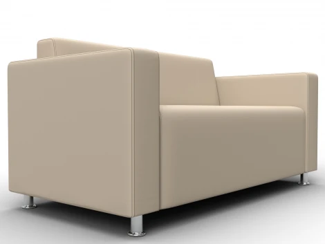 Диван прямой Лига-093 ВН (ДСП,Брус,Фанера,Экокожа/Бежевый) Лига Диванов 134958