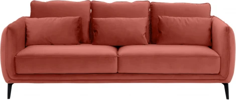 Диван Amsterdam трехместный ОГОГО (арт.342361), (Ткань/Розовый)