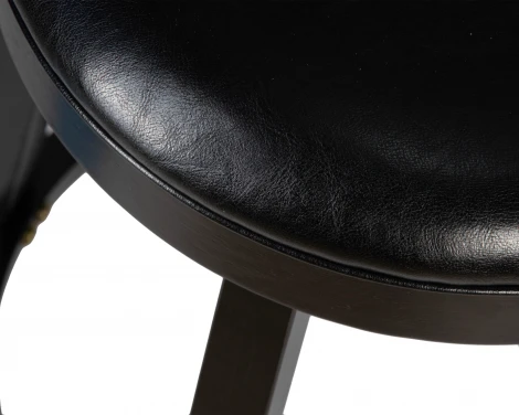 Круглый барный табурет DOBRIN BOB BAR (капучино, черный)