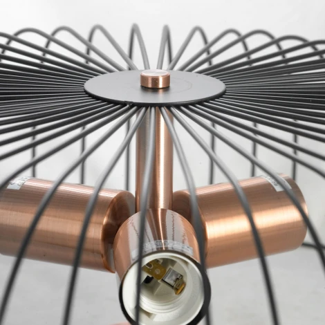 Потолочная люстра Lussole Brooks GRLSP-8250 (220V, круглые, клетка, IP21)