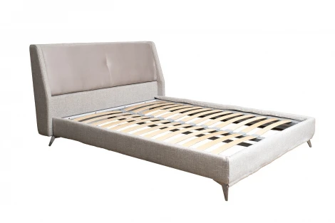 Кровать Michelle без под.мех. серый Norton SER+Mocka43 183*230*99см Garda Decor