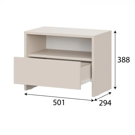 Тумба Арника прикроватная Камелия 1, Меланж