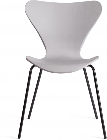 Стул Jacobsen (mod DC 102-1) (Пластик,Металл /Серый,Черный)